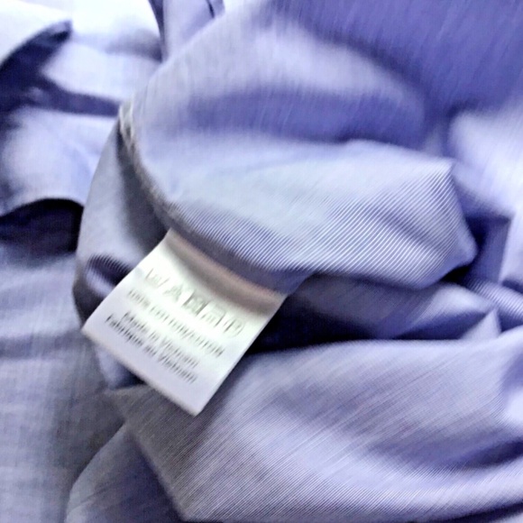 Simon Carter London classic blue fil a fil slim cotton shirt Sz 15 .5 ~39 cm - Picture 3 of 8